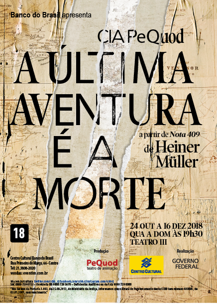 A última aventura é a morte | Cia PeQuod Teatro de Animação | 2018